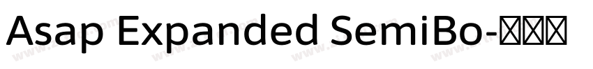 Asap Expanded SemiBo字体转换